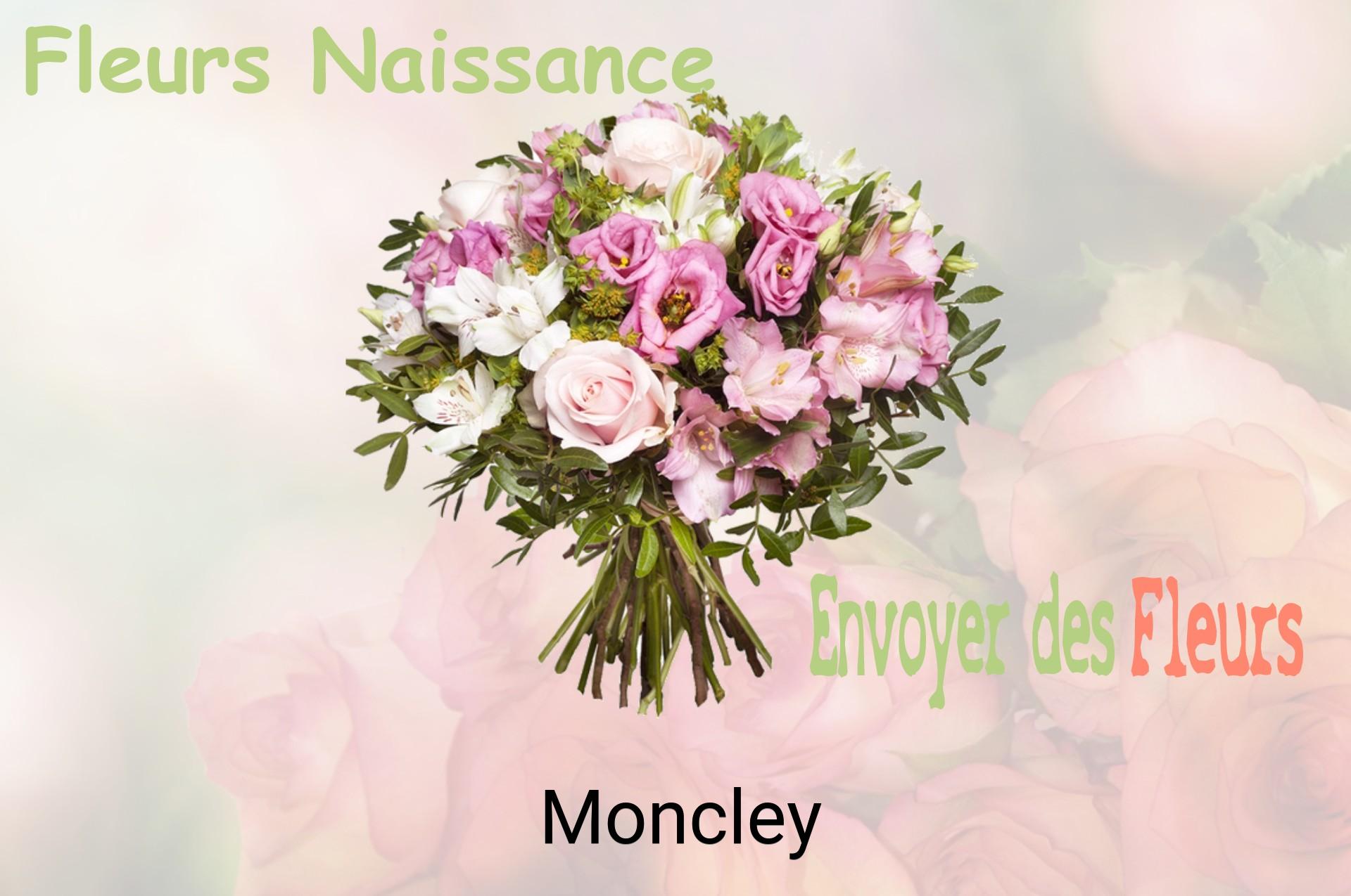 Bouquet de fleurs de naissance livré à Moncley